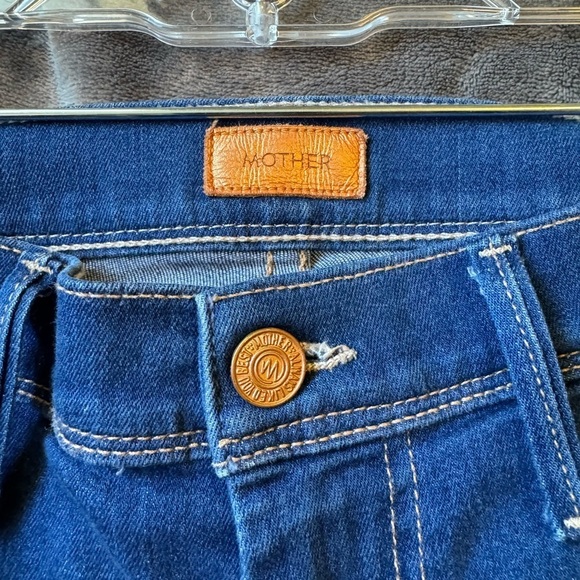 MOTHER The Curfew Blue Flare Jean Size 25 - Picture 11 of 11